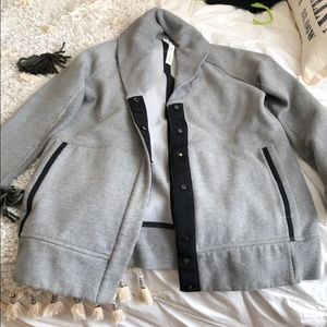 Grey lululemon button jacket size 6